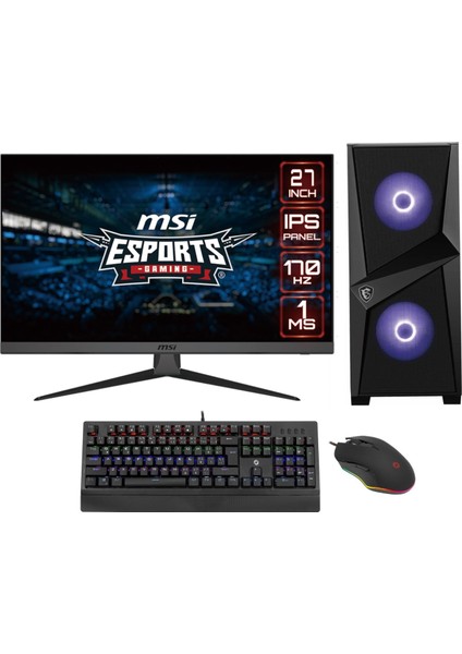 DF1098D Intel Core I7 14700KF 32GB 512GB SSD RX7600XT Windows 11 Pro 27" Masaüstü Bilgisayar