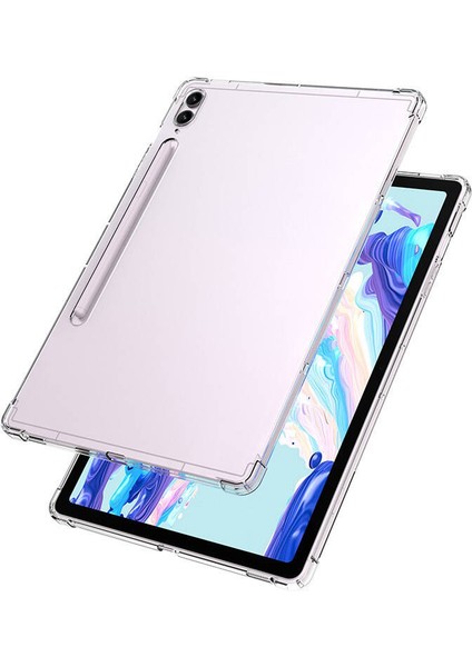 Samsung Galaxy Tab S9 Plus Uyumlu Şeffaf Süper Silikon Tablet Kılıfı