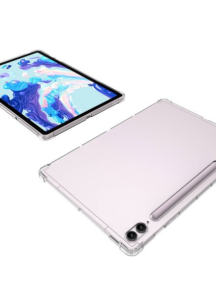 Samsung Galaxy Tab S9 Plus Uyumlu Şeffaf Süper Silikon Tablet Kılıfı