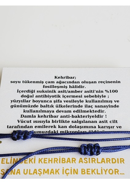 Kehribar Sevgili Bilekliği Asansörlü Mavi Ip modelleri