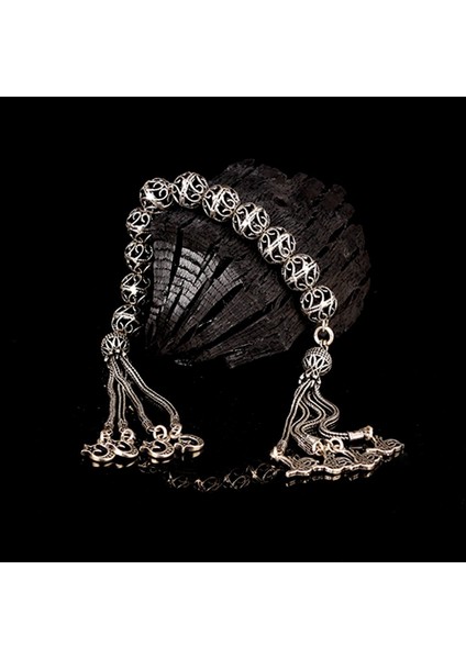 Tamamı 925 Ayar Gümüş Zaza Model Tesbih CS7411467