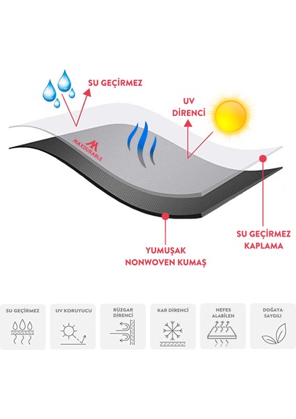 Yuki My Friend S Long Elektrikli Engelli Aracı Motor Brandası Su Geçirmez Motosiklet Örtüsü fiyatları