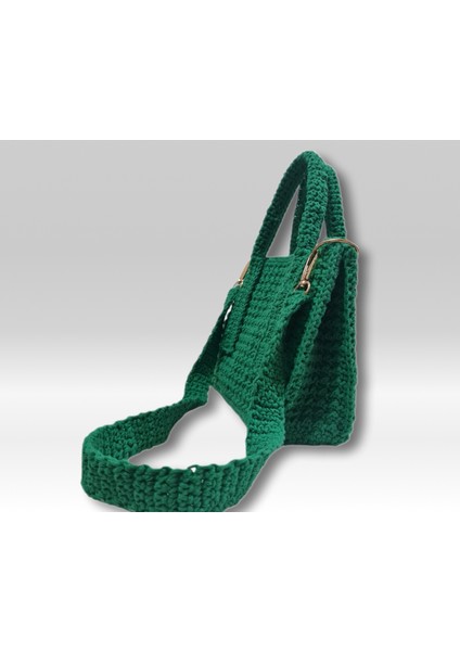 El Örgüsü Omuz ve El Askılı Astarlı Günlük Çanta modelleri