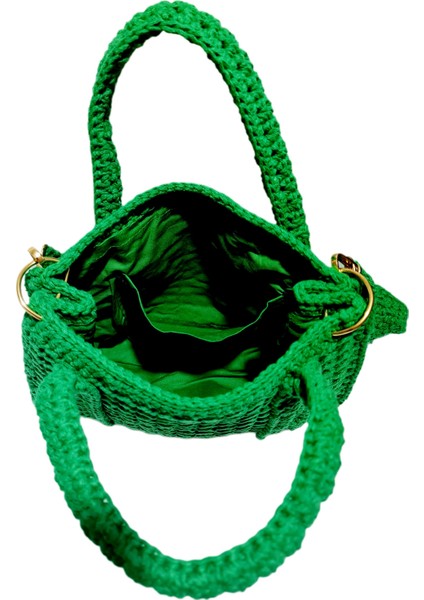 El Örgüsü Omuz ve El Askılı Astarlı Günlük Çanta fırsatları