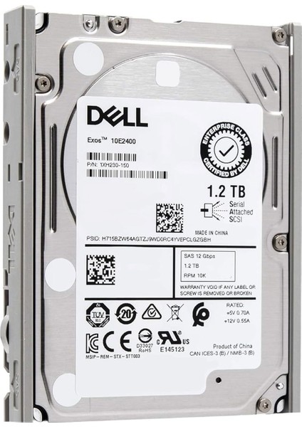 Exos 10E2400 2.5" 1.2tb Sas 10000RPM Sata Harddisk