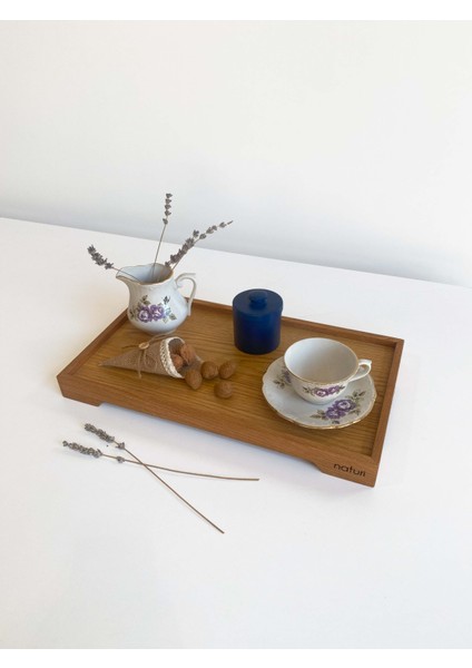 Arte Orta Boy 45X25 cm Tepsi, Servis ve Sunum Tepsi, Mutfak Çay-Kahve Tepsisi, Ahşap Düzenleyici