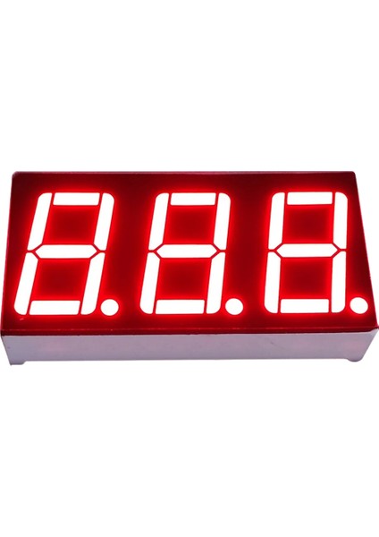 0.56 Inç 3 Basamaklı Kırmızı Katot 7 Segment Gösterge - 5 Adet
