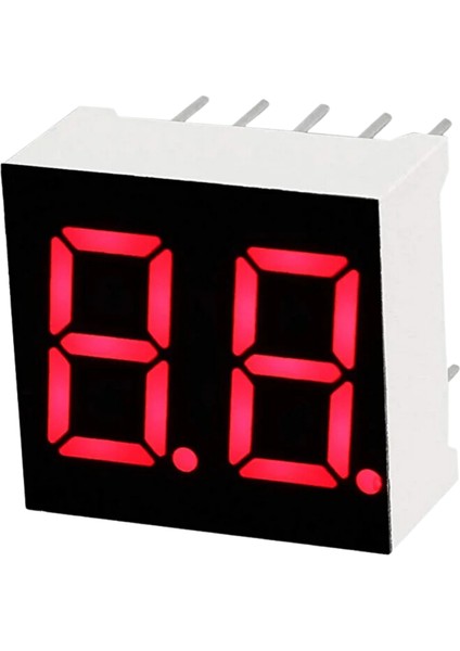 0.36 Inç 2 Basamaklı Kırmızı Anot 7 Segment Gösterge- 5 Adet
