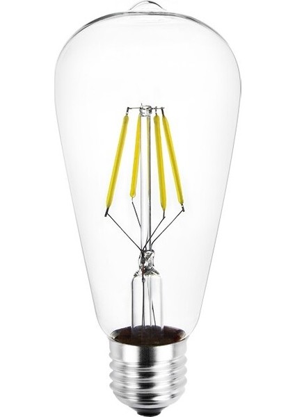 8W Edison LED Ampul (St-64)(Beyaz)
