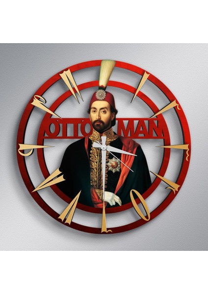 Sultan Abdülmecid Ahşap Duvar Saati - Model A3