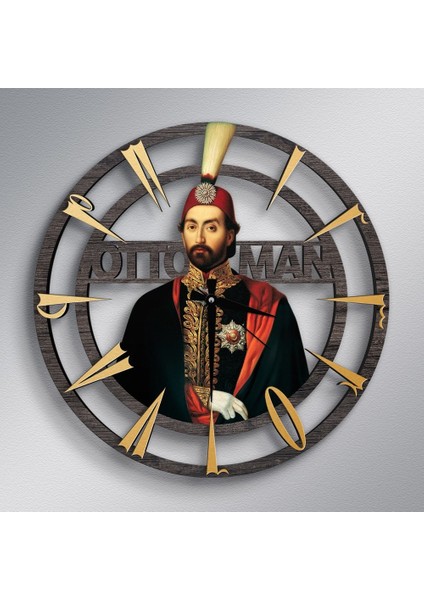 Sultan Abdülmecid Ahşap Duvar Saati - Model A5