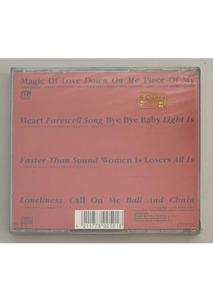 Janis Joplin Magic Of Love CD (Jelatininde Sıfır Orjinal Dönem Baskı)