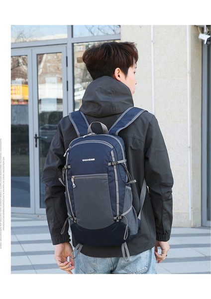 Yeni Katlanır Çanta Çok Fonksiyonlu Açık Hafif Dağcılık Çantası Katlanır Omaralar Çanta Seyahat Su Önleyen Günü Sırt Çantası (Yurt Dışından) modelleri