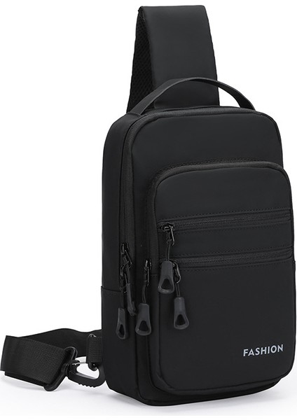 Yeni Erkek Göğüs Çantası Crossbody Çantası Omuz Çantası Büyük Kapasiteli Çanta Gündelik Çok Fonksiyonlu Sırt Çantası Su Geçirmez Göğüs Çantası (Yurt Dışından)