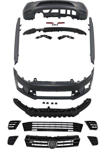 Volkswagen Polo 2010-2017 Için Wrc Body Kit