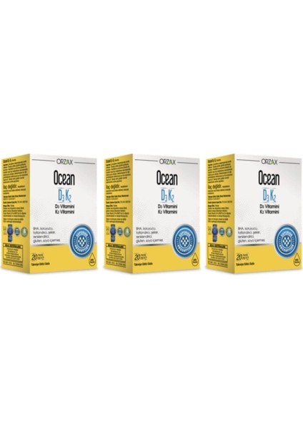 Ocean D3k2 20 Ml Damla (3 Kutu)