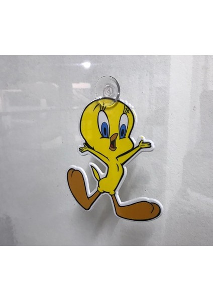 Cam Önü Vantuzlu Pleksi Twetty Süs Dekor