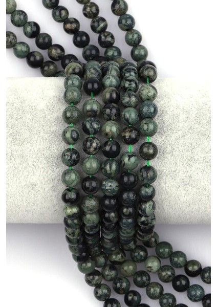 Kanbaba Jasper Doğal Taş Dizi 6 mm Küre Kesim