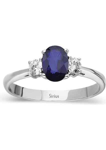 Pırlanta ve Oval Safir Taşlı Yüzük 0417R0043 fiyatları