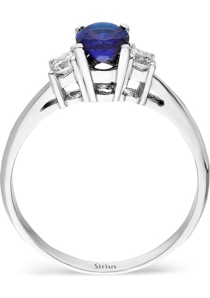 Pırlanta ve Oval Safir Taşlı Yüzük 0417R0043 modelleri
