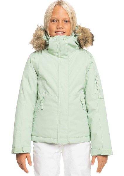 Kız Çocuk Snowboard Ceketi Meade Girl JK Yeşil