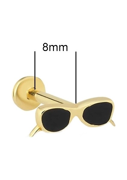 14 Ayar Gözlük Altın Tragus