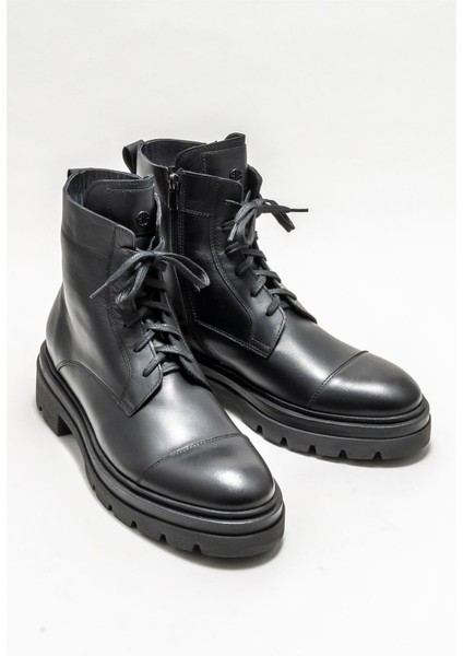 Siyah Deri Erkek Günlük Bot fiyatları