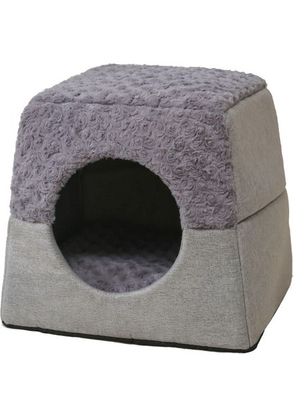 Yeni Sonbahar ve Kış Ürünleri, Basit Gri Eklenmiş Kare Yuvarlak Yuva Evcil Hayvan Kedi Yuvası Köpek Yuvası Kapalı Sıcak Kedi Odası (Yurt Dışından)
