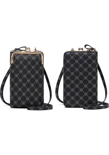 Dikey Cep Telefonu Çantası Bozuk Para Cüzdanı Büyük Kapasiteli Deri Cep Telefonu Çantası Moda Omuz Crossbody Depolama Cep Telefonu Çantası (Yurt Dışından)