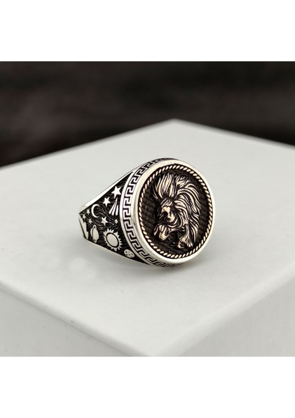 925 Ayar Gümüş Aslan Burcu Yüzük fiyatları