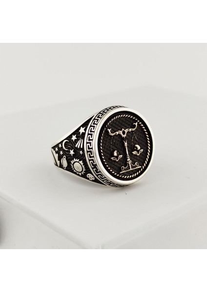 925 Ayar Gümüş Terazi Burcu Yüzük