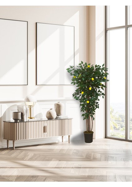 Limon Ağacı Tek Gövde 160CM, Yapay Ağaç, Saksılı fiyatları