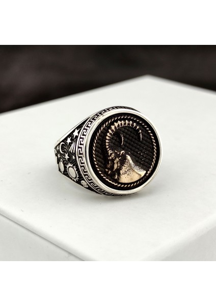 925 Ayar Gümüş Oğlak Burcu Yüzük