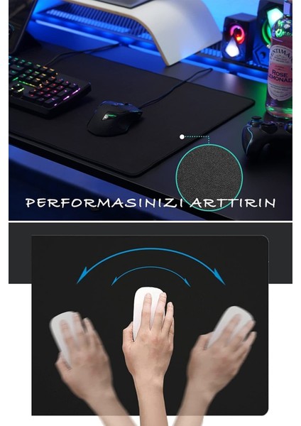 Siyah Gaming Mouse Pad 70X30 cm Oyuncu Uzun Büyük Laptop Bilgisayar Klavye Fare Altlığı Mause Ped