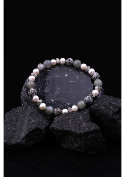 Yooperlite - Inci - Labradorit Doğal Taş Tasarım Bileklik fiyatları