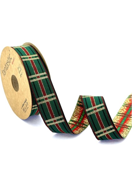 Dokuma Yılbaşı Kurdelesi (25MM Genişlik - 10MT Uzunluk)