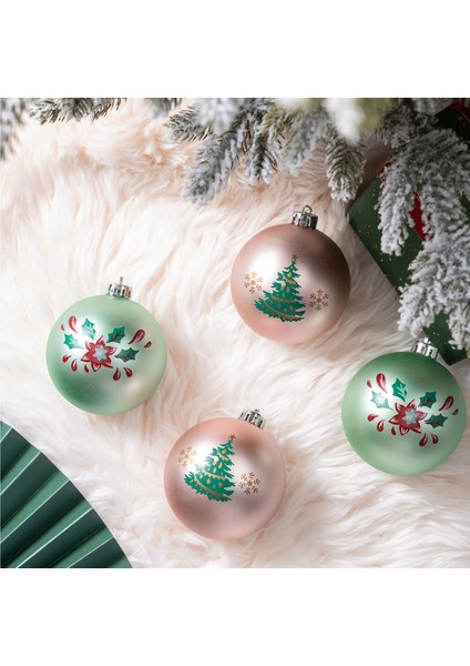 New Year Yılbaşı Pretty Ağaç Süsü Seti 4 Parça 8 cm fırsatları