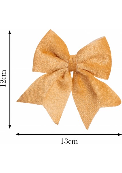 New Year Yılbaşı Ribbon Gold Ağaç Kurdelesi 12X13 cm fiyatları