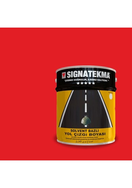 Constance | Mma Esaslı Akrilik Yol Çizgi Boyası - Kırmızı - 25 Kg (2 Adet)