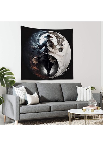 Yin Yang Spell Duvar Örtüsü 130X130 cm