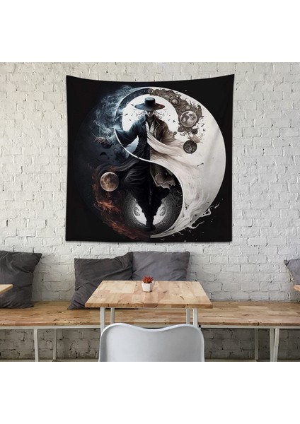 Yin Yang Spell Duvar Örtüsü 130X130 cm