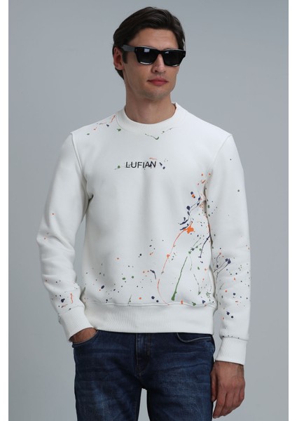 Alexander Erkek Sweatshirt Kırık Beyaz