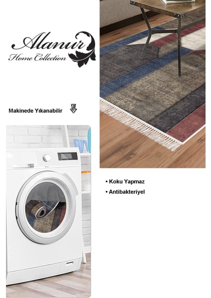 Dijital Salon Halısı Star Pamuk Kaymaz Taban Saçaklı Modern Tammy Renkli modelleri