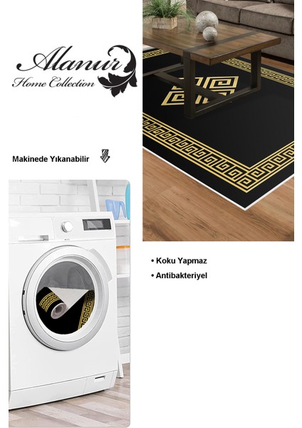 Dijital Salon Halısı Trend Keçe Kaymaz Taban Modern Kathryn Gold modelleri
