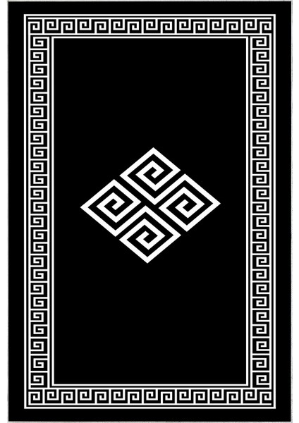 Dijital Salon Halısı Trend Keçe Kaymaz Taban Modern Kathryn Siyah fiyatları