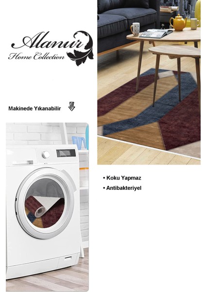 Dijital Salon Halısı Trend Keçe Kaymaz Taban Modern Indiana Renkli modelleri