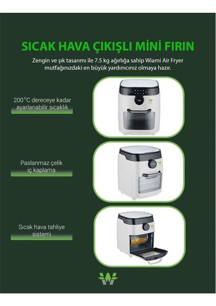 RA-011W 12 LITRE AKILLI AIRFRYER HAVA FRITOZU