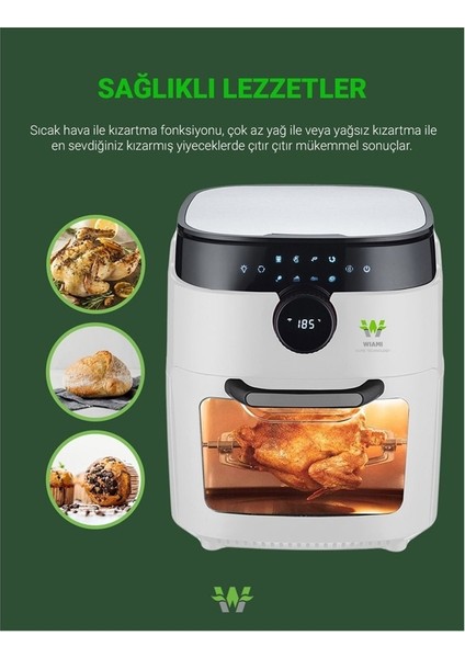 RA-011W 12 LITRE AKILLI AIRFRYER HAVA FRITOZU