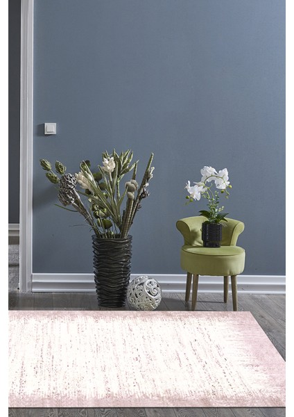 Dijital Salon Halısı Yıldız Deri Kaymaz Taban Modern Evelina Pudra