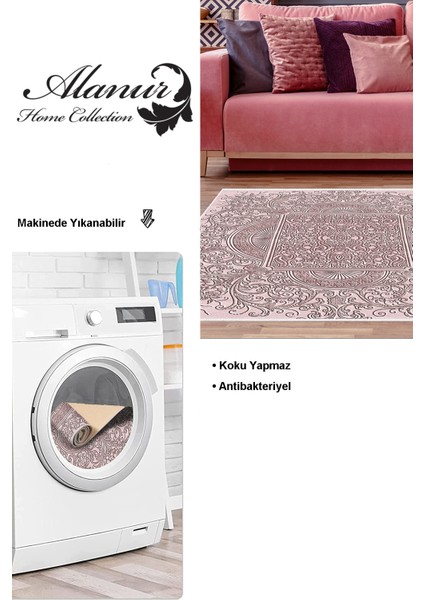 Dijital Salon Halısı Yıldız Deri Kaymaz Taban Modern Katrina Pudra modelleri